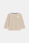 T-shirt beige à motif animalier bébé garçon