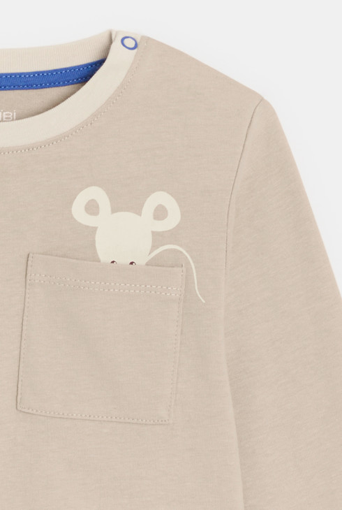 Bež majica s motivom životinje za dječake 2