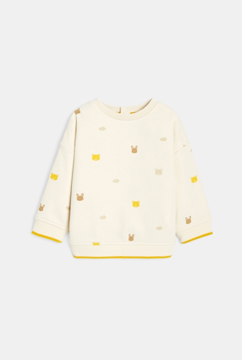 Pullover Tiere beige Kleinkind Junge 1