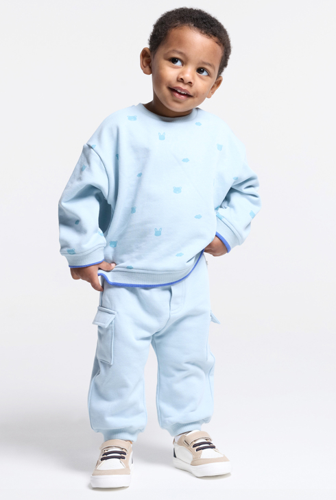 Pullover Tiere blau Kleinkind Junge 1
