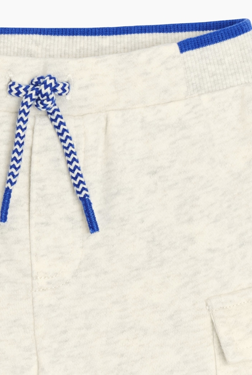 Pantalon de jogging molleton gris bébé fille