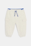 Pantalon de jogging molleton gris bébé fille