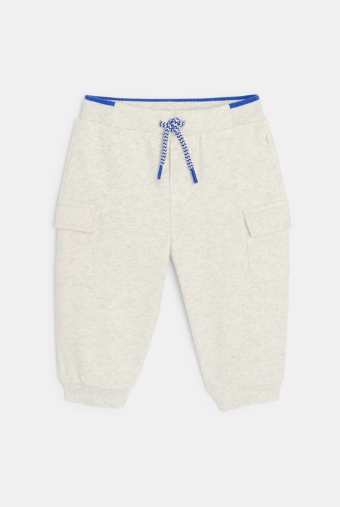 Pantalón de jogging muletón gris bebé niña 1