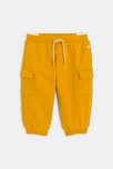 Pantalon de jogging molleton jaune bébé fille