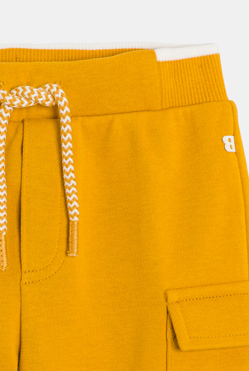 Pantalon de jogging molleton jaune bébé fille