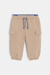 Pantalon de jogging molleton beige bébé fille