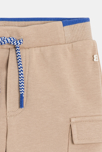 Pantalón de jogging muletón beige bebé niña 2