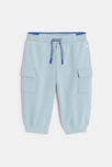 Pantalon de jogging molleton bleu bébé fille
