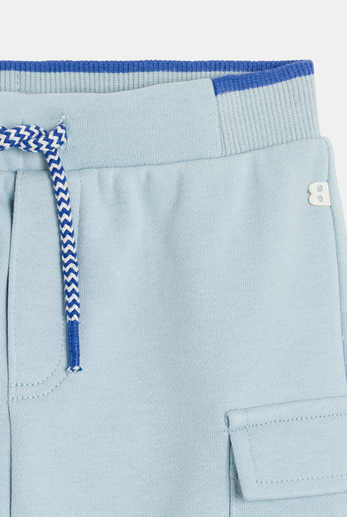 Pantalon de jogging molleton bleu bébé fille