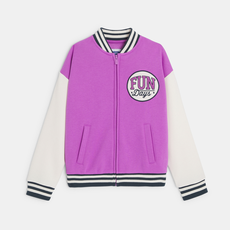 College-Hoodie violett Mädchen