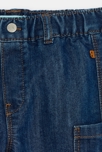 Pantalon cargo denim bleu bébé garçon 2