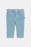 Pantalon rayé twill bleu bébé garçon