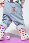 Pantalón a rayas sarga azul bebé niño 5