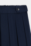 Jupe courte plissée bleu marine Fille 2