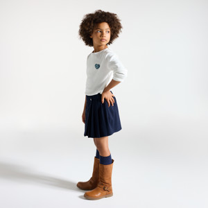 Falten-Skort marineblau Mädchen