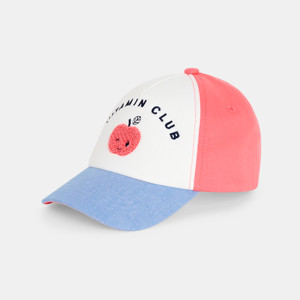 Casquette pomme rose bébé fille