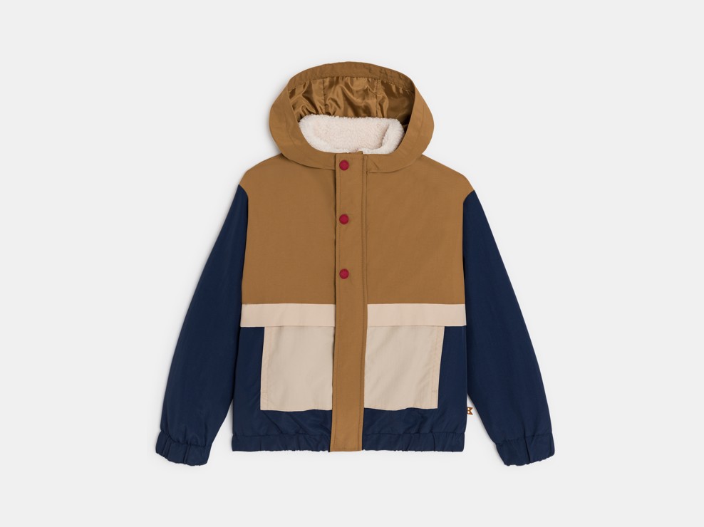 Giubbotto marrone 3 in 1 per bambino 1