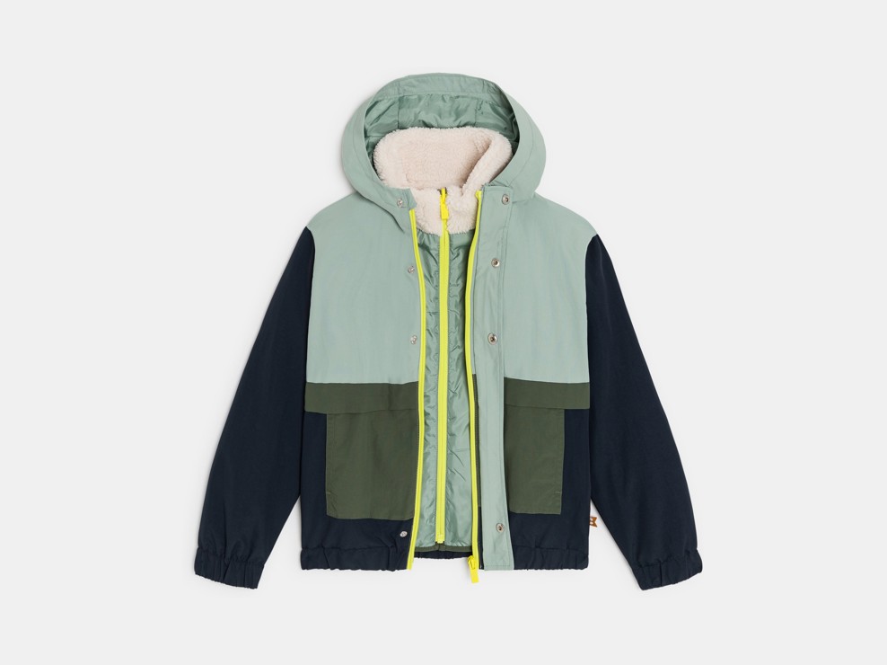 Blouson 3 en 1 vert Garçon 2