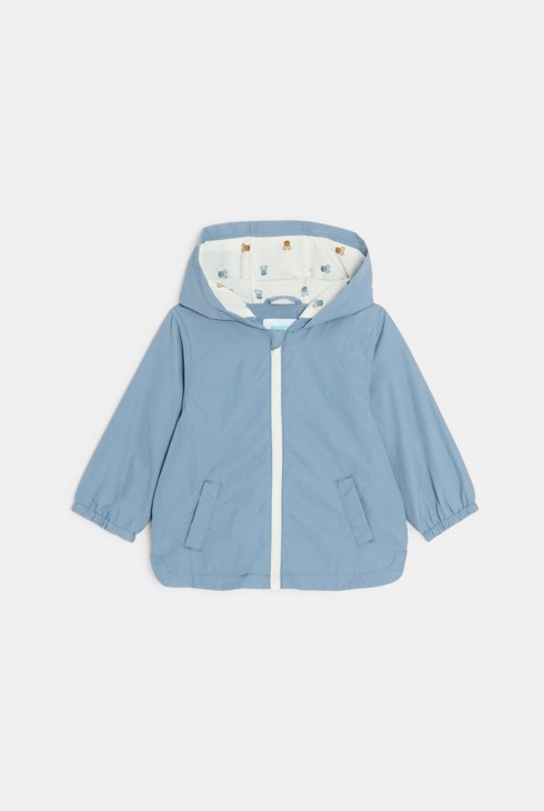 Blouson mit Kapuze hellblau Kleinkind Junge 2