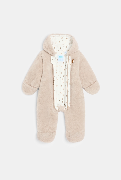 Combipilote chaude sherpa rose bébé fille