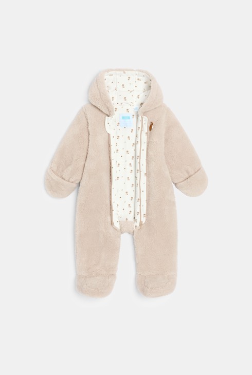 Combipilote chaude sherpa rose bébé fille 2