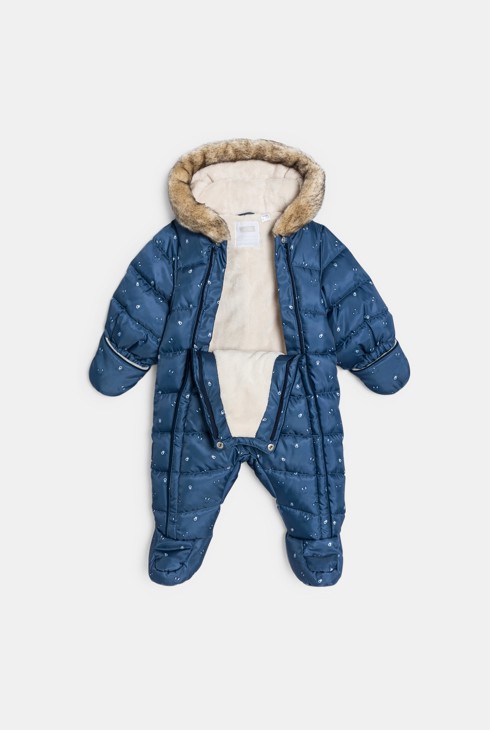 Jumpsuit Kleinkind blau Pelz 2