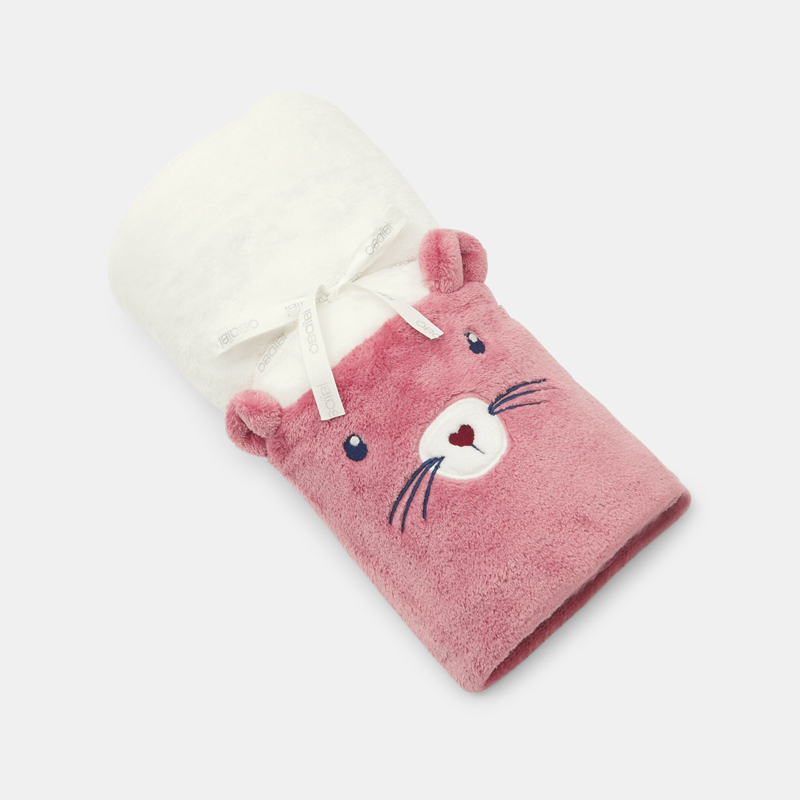 Decke Bär Softboa und Jersey rosa Kleinkind Mädchen