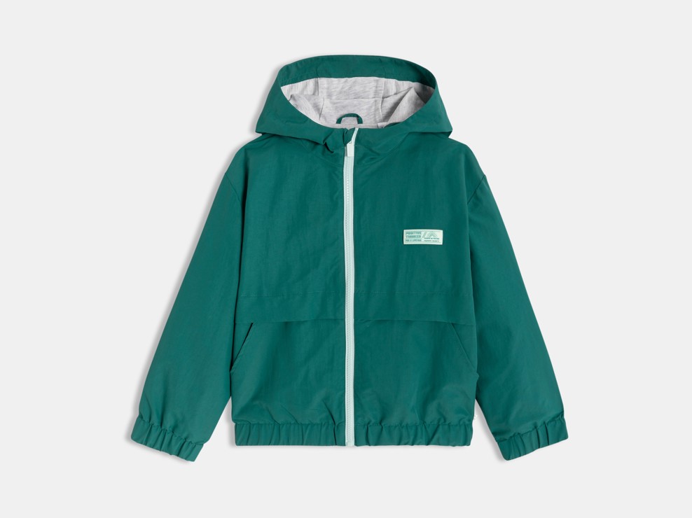 Groen waterafstotend windjack voor jongens 2