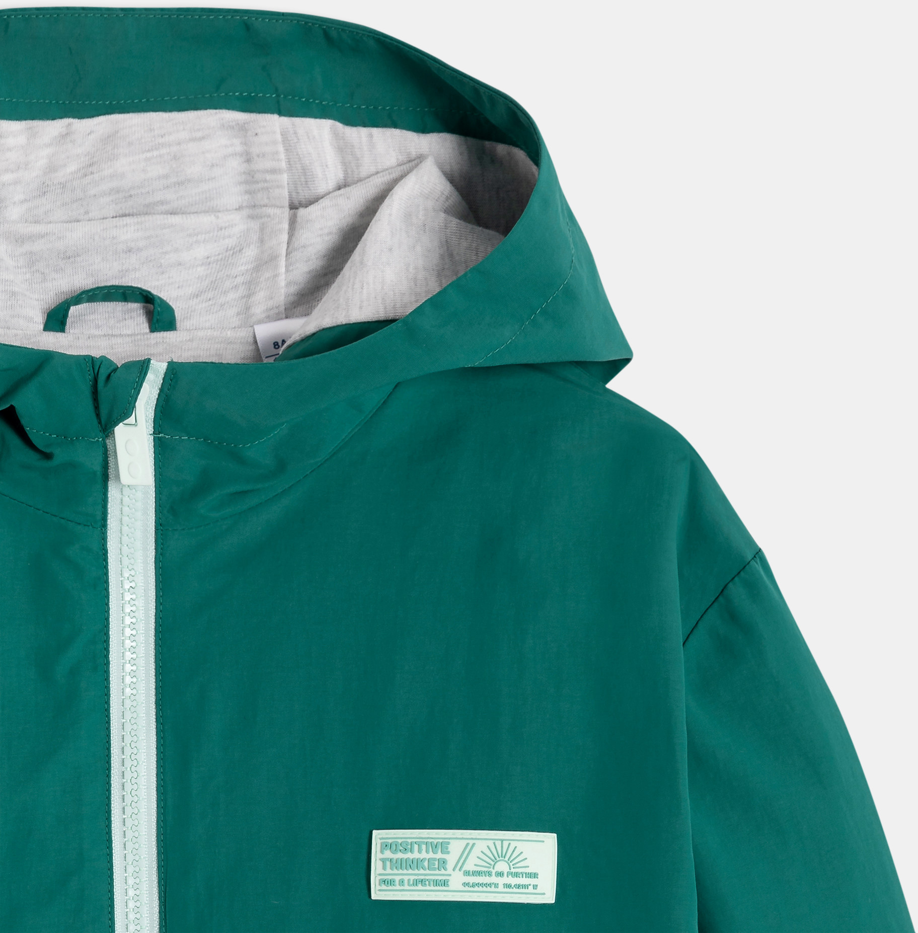 Blouson coupe-vent déperlant vert Garçon