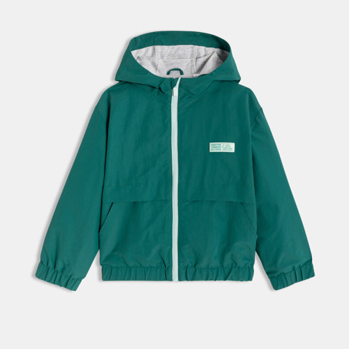 Blouson Coupe-vent Déperlant Vert Garçon - Vert Emeraude - 14A - OKAIDI
