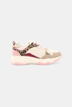 Baskets running lacées rose fille