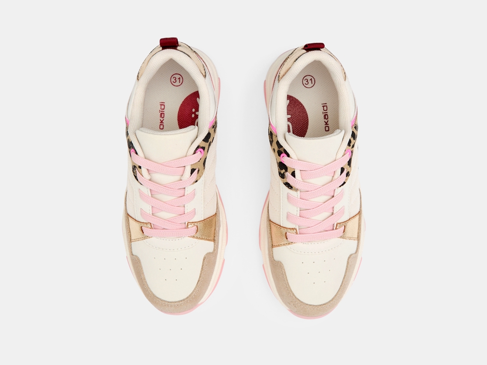 Laufschuhe Schnürsenkel rosa Mädchen 2