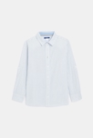 Chemise à petits carreaux bleu ciel Femme