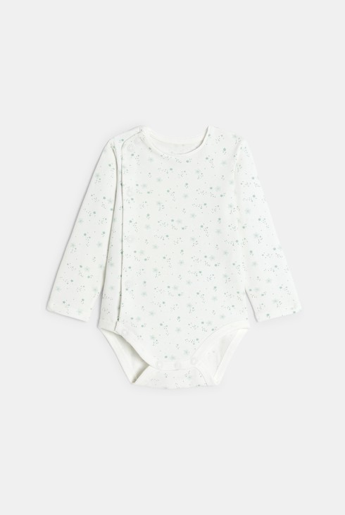 Salopette maille tricot et body vert bébé naissance garçon