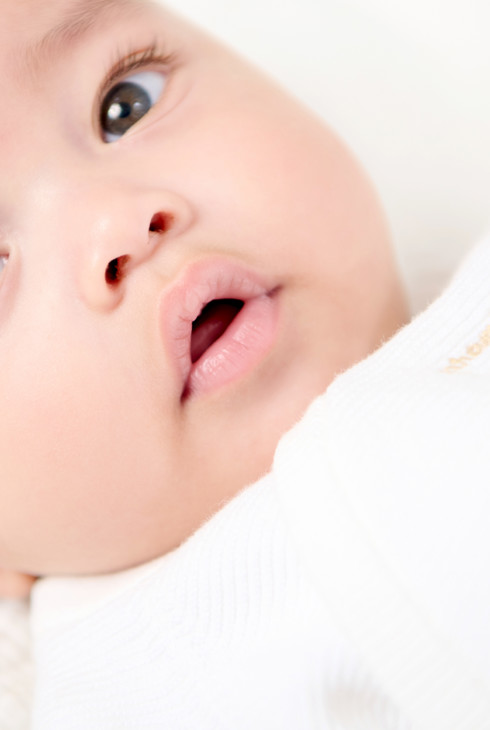 Combinaison longue maille tricot fantaisie blanc bébé naissance fille 1