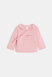 Pull et pantalon maille tricot fleurs rose bébé naissance fille 3