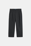 Pantalon de tailleur à pinces gris anthracite Fille