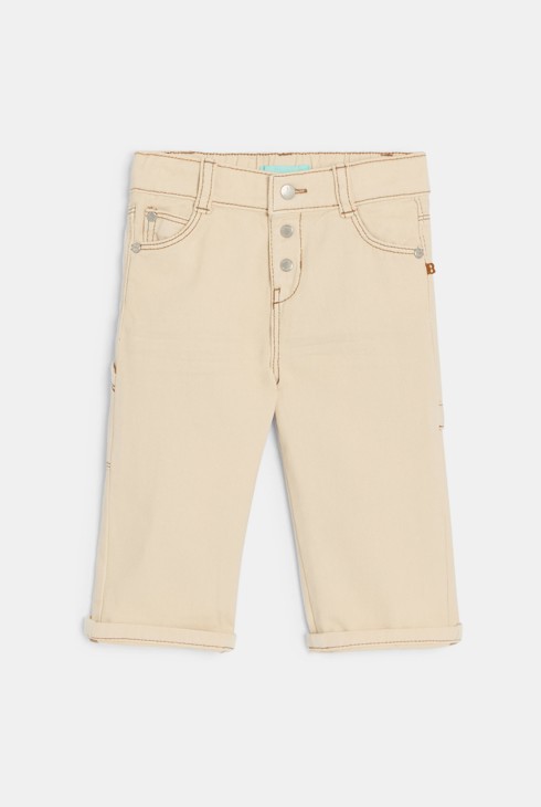 Pantalons denim beix bebè nen 2