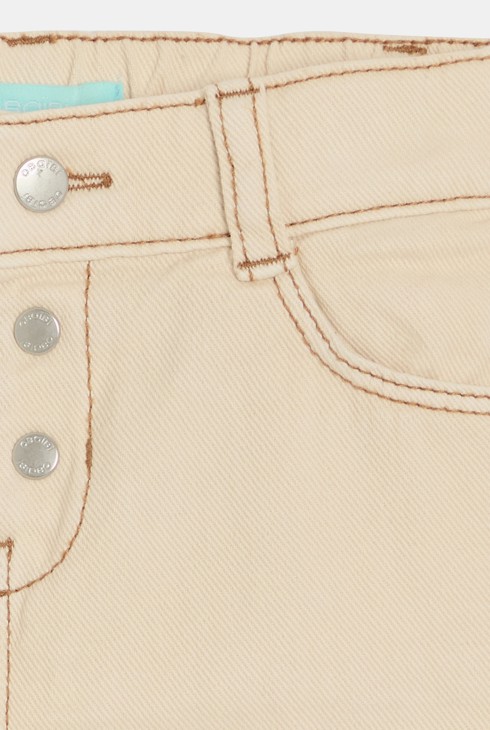 Pantalon denim beige bébé garçon