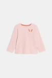 T-shirt manches longues souris blanc bébé fille