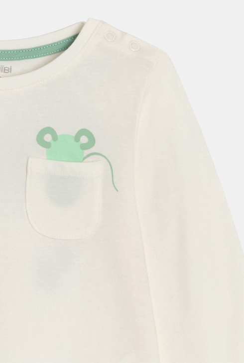 T-shirt manches longues lapin rose bébé fille