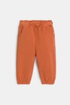 Pantalon fille orange avec nœud