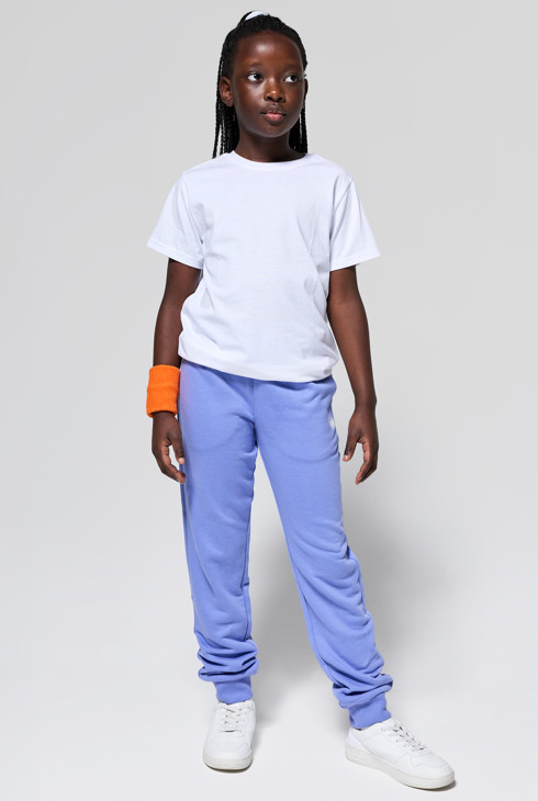 Fioletowe spodnie dresowe dla dziewczynki 1