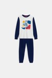 Pyjama 2 pièces en jersey bleu marine Garçon