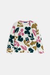 Pull imprimé fleur vert Fille