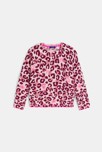 Pull imprimé léopard rose Fille