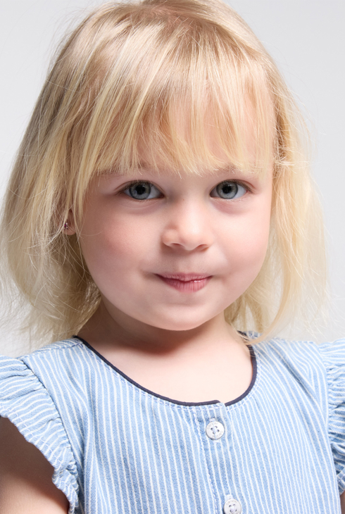 Langer gestreifter Overall Twill blau Kleinkind Junge 2