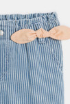 Pantalon fine rayure bleu bébé fille 2
