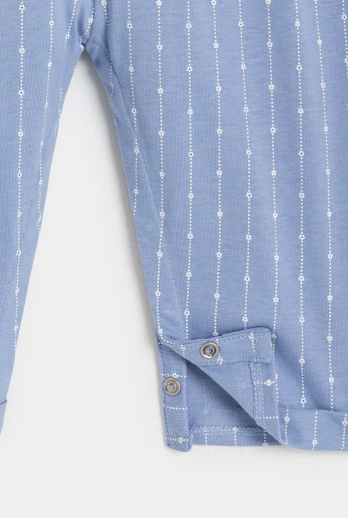 Overall lang Blumen blau Kleinkind Mädchen