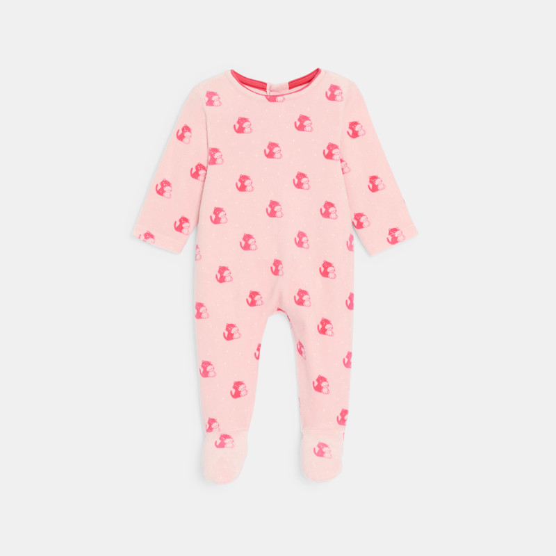 Pyjama Kleinkind rosa mit Motiven